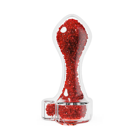 Oh My Gem Lustre Glass Anal Plug Red featuring a luxurious ruby-inspired design and premium borosilicate glass.