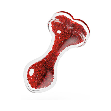 Oh My Gem Lustre Glass Anal Plug Red, handcrafted glass toy with a ruby gemstone design for luxury and stimulation.
