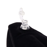 Lux Fetish Inflatable Position Wedge with Detachable Cuffs valve close-up for easy inflation and deflation.