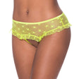 Magic Silk Sweetums Skirted Hipster with Open Crotch Panty Pina Colada S/M