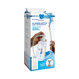 CleanStream XL Enema Bottle with 3 Attachments packaging showing 600mL capacity and attachments for convenient use.