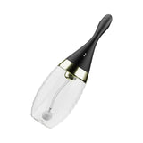 Anal Adventures Platinum Aqua Jet Black premium anal douche with customizable pressure and precision spouts.