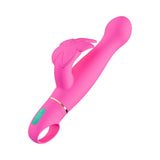 Aria Naughty AF 2.0 Rechargeable Vibe Plum in vibrant pink with advanced vibration technology and dual-stimulator design.