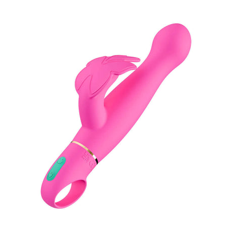 Aria Naughty AF 2.0 Rechargeable Vibe Plum in vibrant pink with advanced vibration technology and dual-stimulator design.