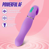 Aria Exciting AF 2.0 Rechargeable Vibe Indigo featuring 10 RumboTech vibration modes and ergonomic design.