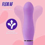 Aria Exciting AF 2.0 Rechargeable Vibe Indigo with bulbus head and FlexiShaft technology for versatile pleasure.