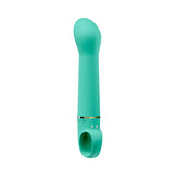 Aria Flirty AF 2.0 Rechargeable Vibe Teal side view on white background