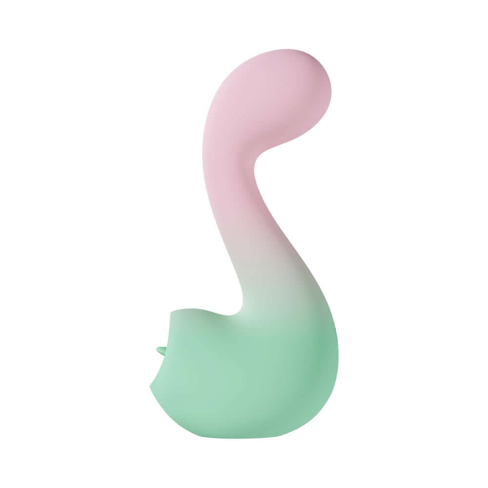 Play With Me Massager Melody Pink dual-ended vibrator designed for personalized pleasure experiences.