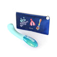 Biird Gii Glow Massager Mint and blue pouch, perfect for sensual pleasure and discreet storage.