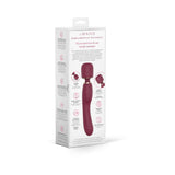 Le Wand Flat Top Fusion G Double-Ended Petite Wand Vibrator packaging showing design and features.