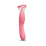 Le Wand Lick Double Ended Vibrator in soft pink silicone, designed for oral stimulation and G-spot pleasure.