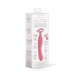 Le Wand Lick Double Ended Vibrator packaging featuring instructions and product details for enhanced pleasure.