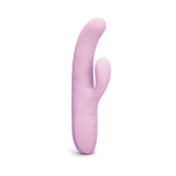 Le Wand Hither Rocking Rabbit Vibrator in soft pink design for luxurious dual-stimulation pleasure.