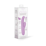 Le Wand Hither Rocking Rabbit Vibrator in packaging, showcasing premium dual-stimulation features and curved design.