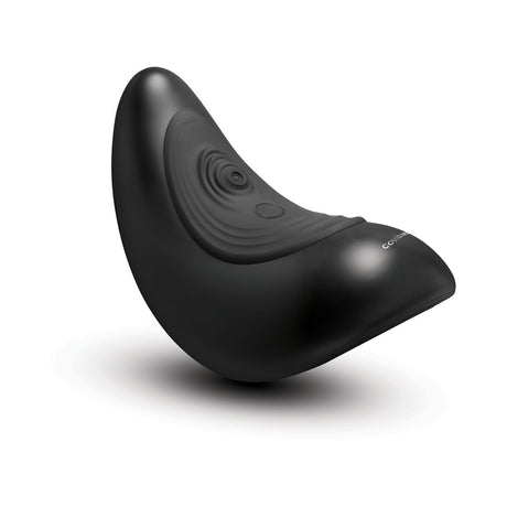 The Cowgirl Saddle Machine Black ergonomic design in sleek black finish, showcasing its unique shape and functionality.