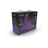 Cowgirl Rodeo Rider Thrusting Grinding Tapping Dildo Purple packaging showcasing its innovative design and features.