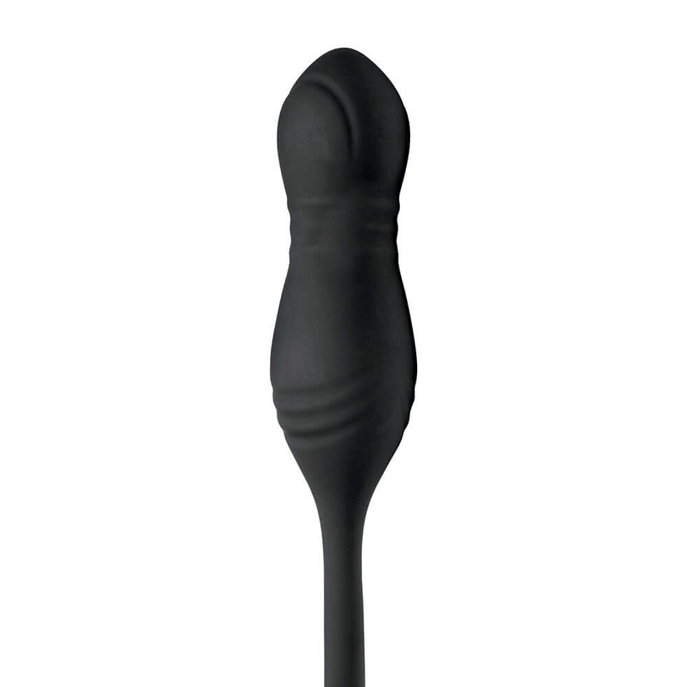 JOCK Silicone Vibrating Anal Plug with Cock and Ball Ring, designed for ultimate stimulation and pleasure.