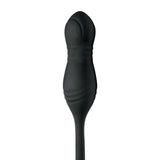 JOCK Silicone Vibrating Anal Plug with Cock and Ball Ring, designed for ultimate stimulation and pleasure.