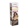 Savage Me Dreamgirl Lifelike Doll Bella packaging showing a warming sex doll with light tan complexion and stylish outfit.