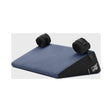 Liberator Black Label Wedge 24 inch Sex Pillow with Cuffs Blue for enhanced intimacy and comfort.