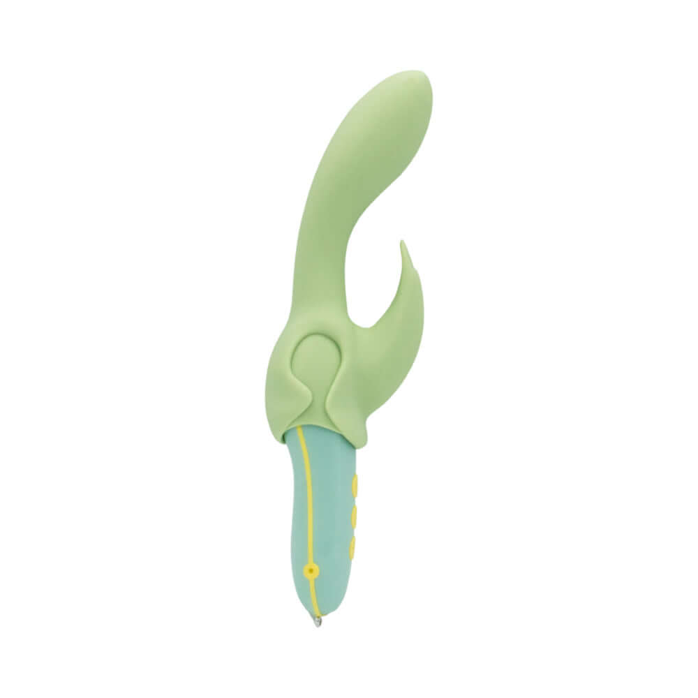 Pleasure Hunter Multifunction Vibrator showcasing its unique design and multiple attachments for enhanced pleasure.