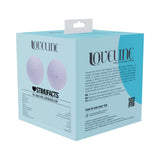 LoveLine ComfortPulse Silicone Massager Lavender packaging showcasing ergonomic design and soothing properties.