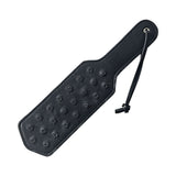 Rouge Leather Pin Prick Paddle with metal spikes for impact play and heightened sensation.