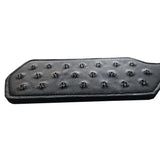 Rouge Leather Pin Prick Paddle with metal spikes for intense impact play and heightened sensation.