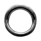 Rouge Stainless Steel Ergonomic Cock Ring showcasing its sleek, polished design and ergonomic shape for comfort.