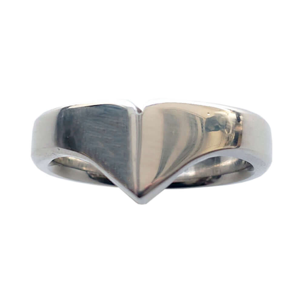 Rouge Stainless Steel Taj Cock Ring 32 mm with a distinctive crown-shaped design for enhanced stimulation.