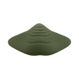 Gender X Pleasure Pad Rechargeable Grinding Pad and Stroker in olive green silicone design.