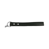 Rouge Fetish Play Vegan Leash Black - durable faux leather leash with silver hardware for restraint gear.
