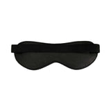 Rouge Fetish Play Vegan Blindfold Black for enhancing sensory experiences and heightening touch sensitivity.
