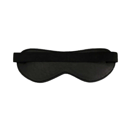 Rouge Fetish Play Vegan Blindfold Black for enhancing sensory experiences and heightening touch sensitivity.
