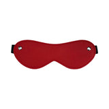 Rouge Fetish Play Vegan Blindfold Red - stylish red mask for enhancing sensory experiences during play.