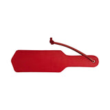 Rouge Fetish Play Vegan Paddle Red, a durable faux leather paddle for playful impact and sensation.