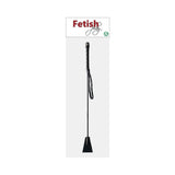 Rouge Fetish Play Vegan Riding Crop Black, designed for precise impact and control in restraint play.
