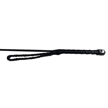 Rouge Fetish Play Vegan Riding Crop Red with a sturdy black handle designed for precise impact play