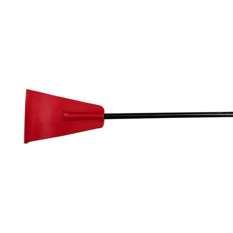 Rouge Fetish Play Vegan Riding Crop Red with a sleek red tip and a flexible black shaft for precise impact.