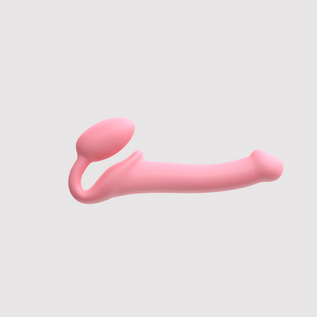 Strap-On-Me Silicone Bendable Strapless Pink Small, flexible strap-on for intimate pleasure and connection.