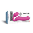 Strap-On-Me Vibrating Bendable Strapless Strap-On Fuchsia XLarge packaging with control panel, showcasing design and features.