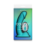 Colours Curve Vibrating 6 inch Dildo Teal packaging with a vibrant teal design and clear branding.