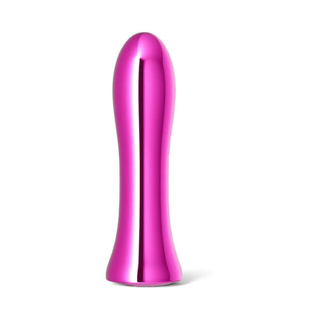 INYA Shimmer Metallic Vibrator Pink showcases a sleek metallic design, delivering luxurious stimulation with powerful vibrations.