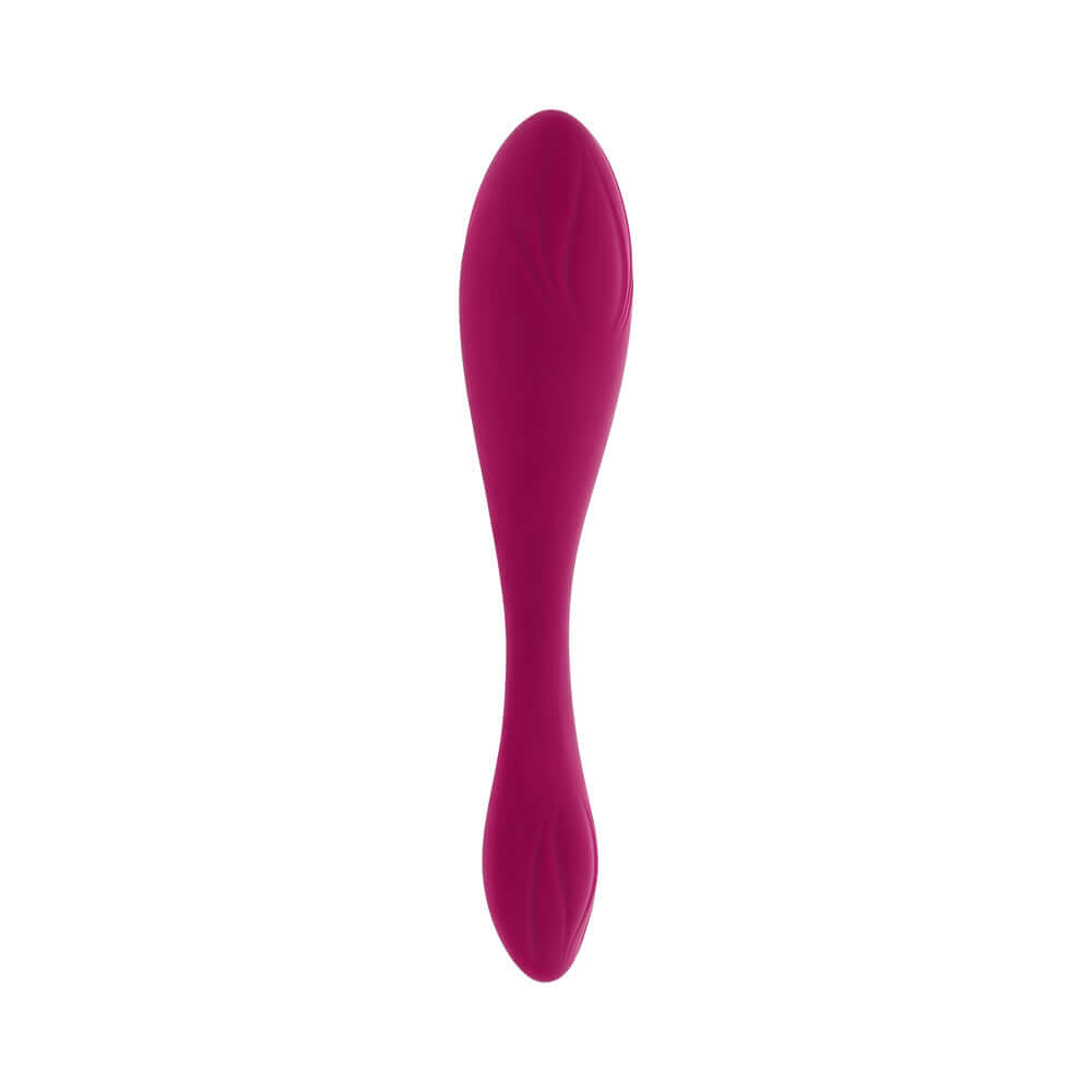 Evolved Cherry Pose Flexible Vibrator with Remote in vibrant pink color, designed for versatile pleasure and customizable experiences.