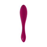 Evolved Cherry Pose Flexible Vibrator with Remote in vibrant pink color, showcasing its sleek and ergonomic design.