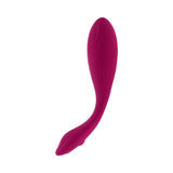Evolved Cherry Pose Flexible Vibrator with Remote in a vibrant pink color, designed for customizable pleasure and versatility.