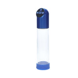 PUMPED Automatic Waterproof Metal Blue penis pump with precision technology and sleek design.