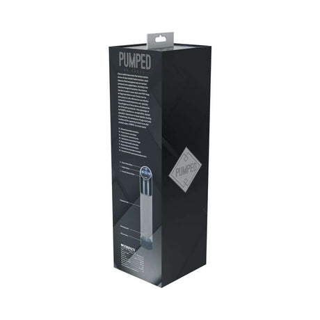 PUMPED Automatic Waterproof Gun Metal packaging showcasing advanced vacuum erection pump features.