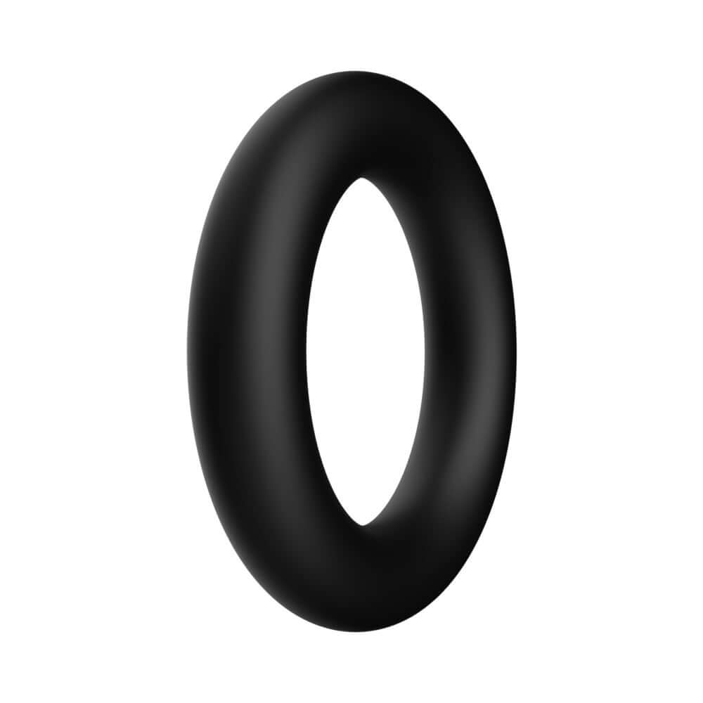Forto F-39 Trio Cockring Set Black - Stretchable silicone ring for customizable fit and performance.