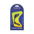 Forto F-45 Textured Bridge Cocksling Black packaging featuring a soft and stretchy design in silicone.